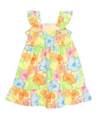 RuffleButts Smocked Flutter Strap Dress