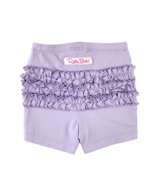 RuffleButts Baby Playground Shorts | Lavender