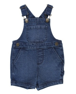 RuggedButts Medium Wash Denim Short Overall