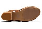 TOMS Ava Tan Leather Sandal