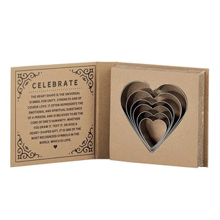 Cardboard Book Gift Set | Heart Cookie Cutters