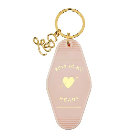 Hotel Key Tag Keychain | Heart