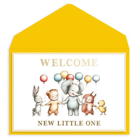 Greeting Card Animal Friends Baby Card