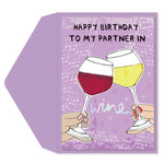 Greeting Card Birthday Wine