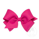 Wee Ones Small Grosgrain Bow-Shocking Pink