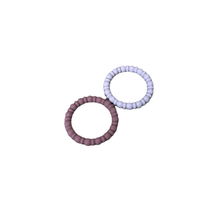 Three Hearts Teething 2pk Bracelet Set in Several Colors