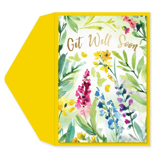 Greeting Card Floral Get Well