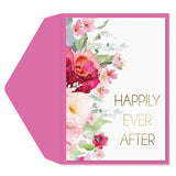Greeting Card Floral Happily Ever After Engagement
