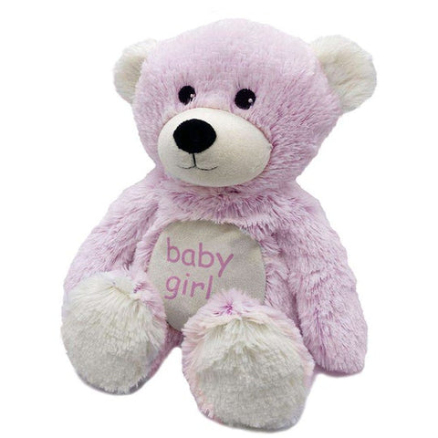 Warmies Baby Girl Bear Plush (13")
