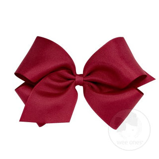 Wee Ones Mini King Bow | Cranberry