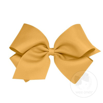 Wee Ones Mini King Bow | Old Gold