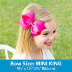 Wee Ones Mini King Bow | Forest Green