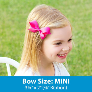 Wee Ones Mini Grosgrain Bow | Old Gold