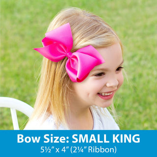 Wee Ones Small King Velvet Bow | Burnt Orange