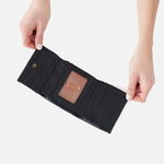 Hobo Keen Mini Trifold Wallet | Black