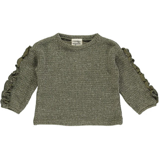 Girls Jess Knit Sweater | Green