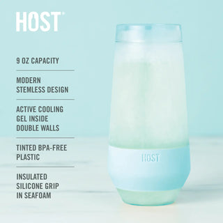 HOST Champagne FREEZE™ Cups | Seafoam