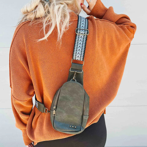 Pretty Simple - The Jordan Sling Bag | Olive