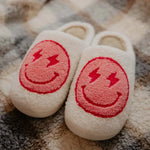 Pink Electric Sherpa Slippers
