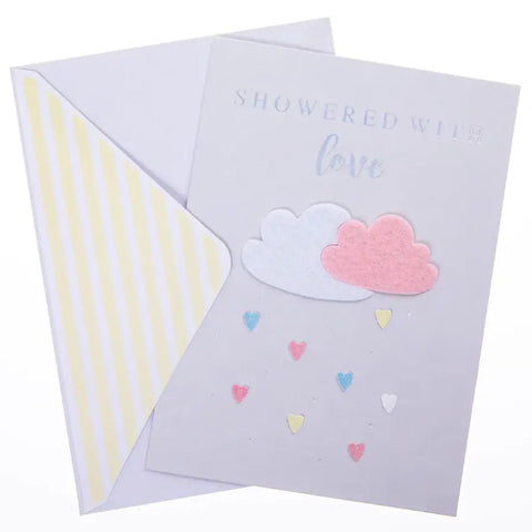 Greeting Card Showered With Love
