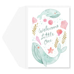 Greeting Card Baby Whales