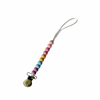 Three Hearts Molly Pacifier & Toy Clip in Several Colors