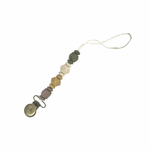 Three Hearts Jewel Pacifier Clip in Several Colors