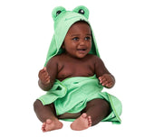 Dock & Bay | Baby Hooded Towel | Frankie Frog