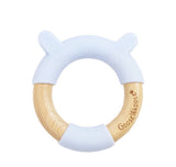GooseWaddle Double Wooden Teether - Blue Bear