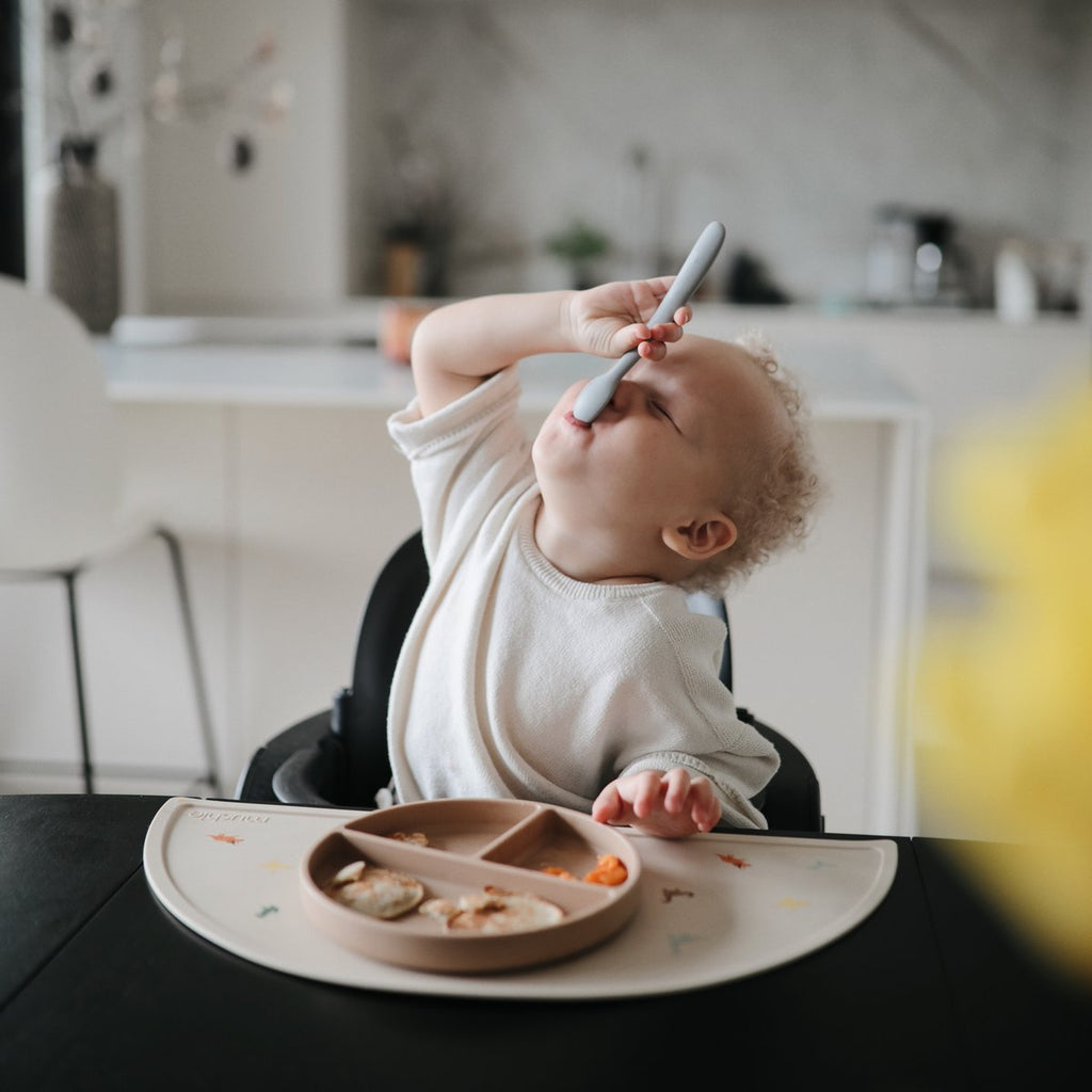 Mushie Silicone Feeding Baby Spoons (2pk) (9 Colours)