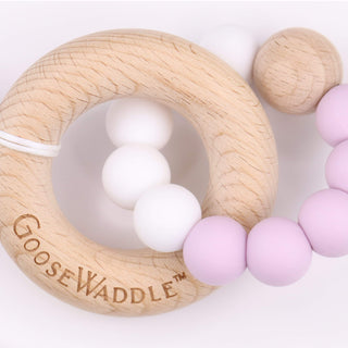 GooseWaddle Lavender Wooden & Silicone Teether