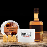 Happy Wax Melts Eco Tin | Bourbon & Wood
